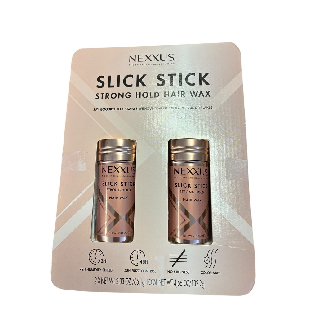 Nexxus 2x Slick Stick Strong Hold Hair Wax 2.33 oz Flyaway Control Anti-Frizz‎
